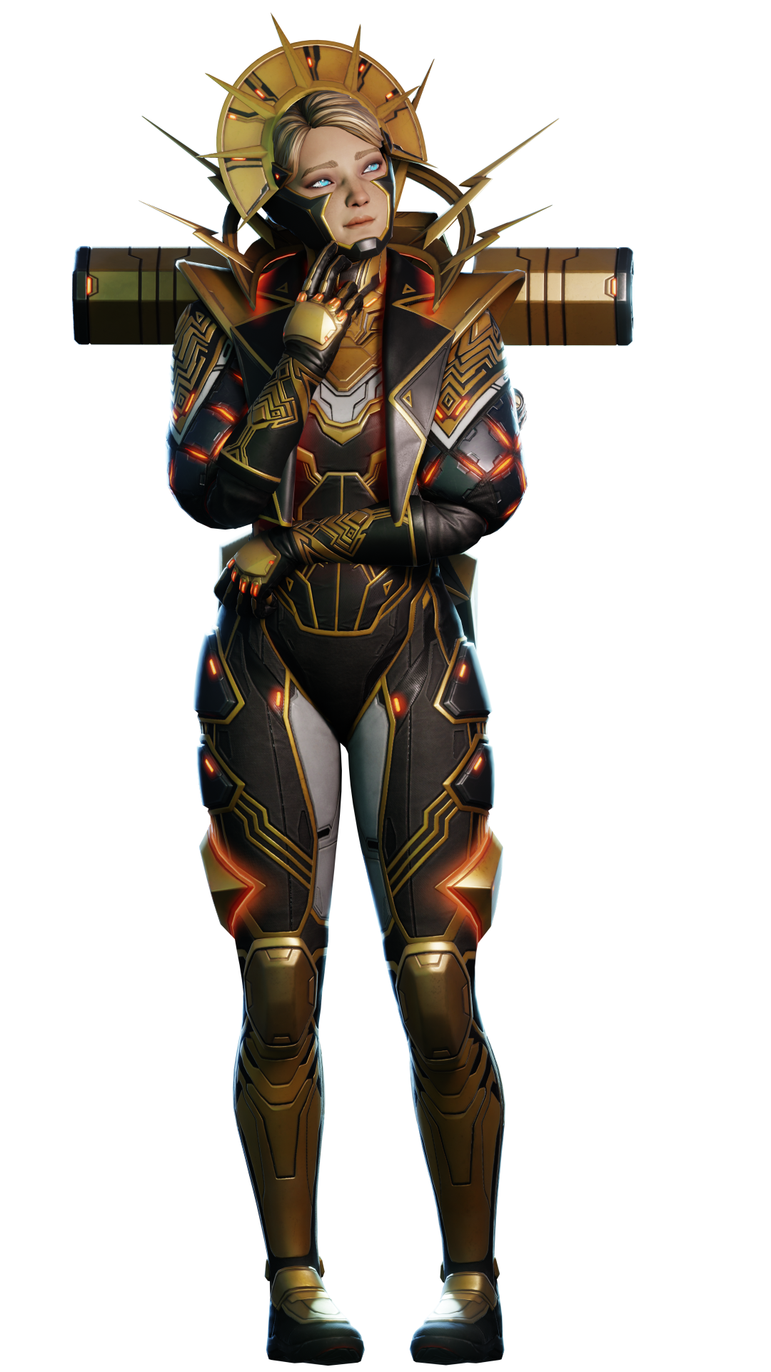 Wattson Solar Static Curiosity Apex Legends render