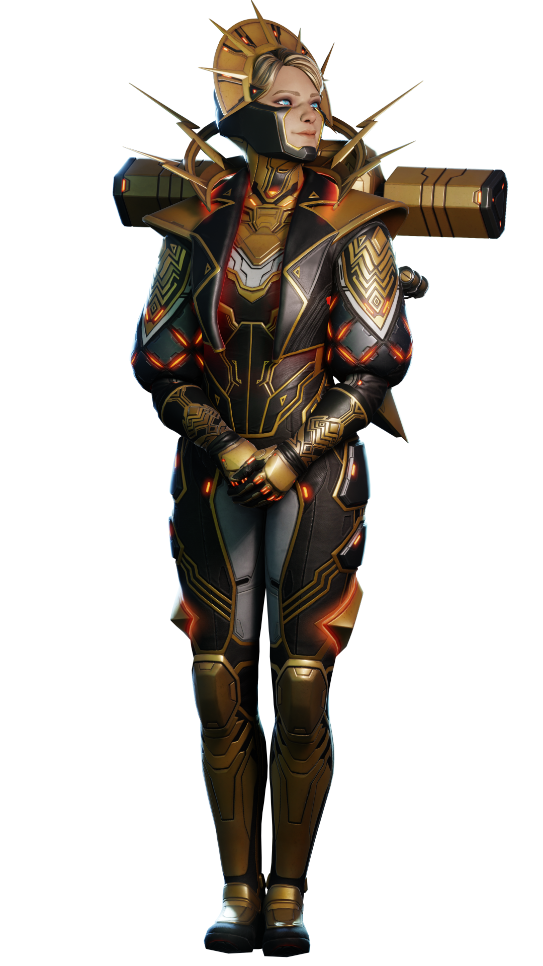 Wattson Solar Static Custom Apex Legends render