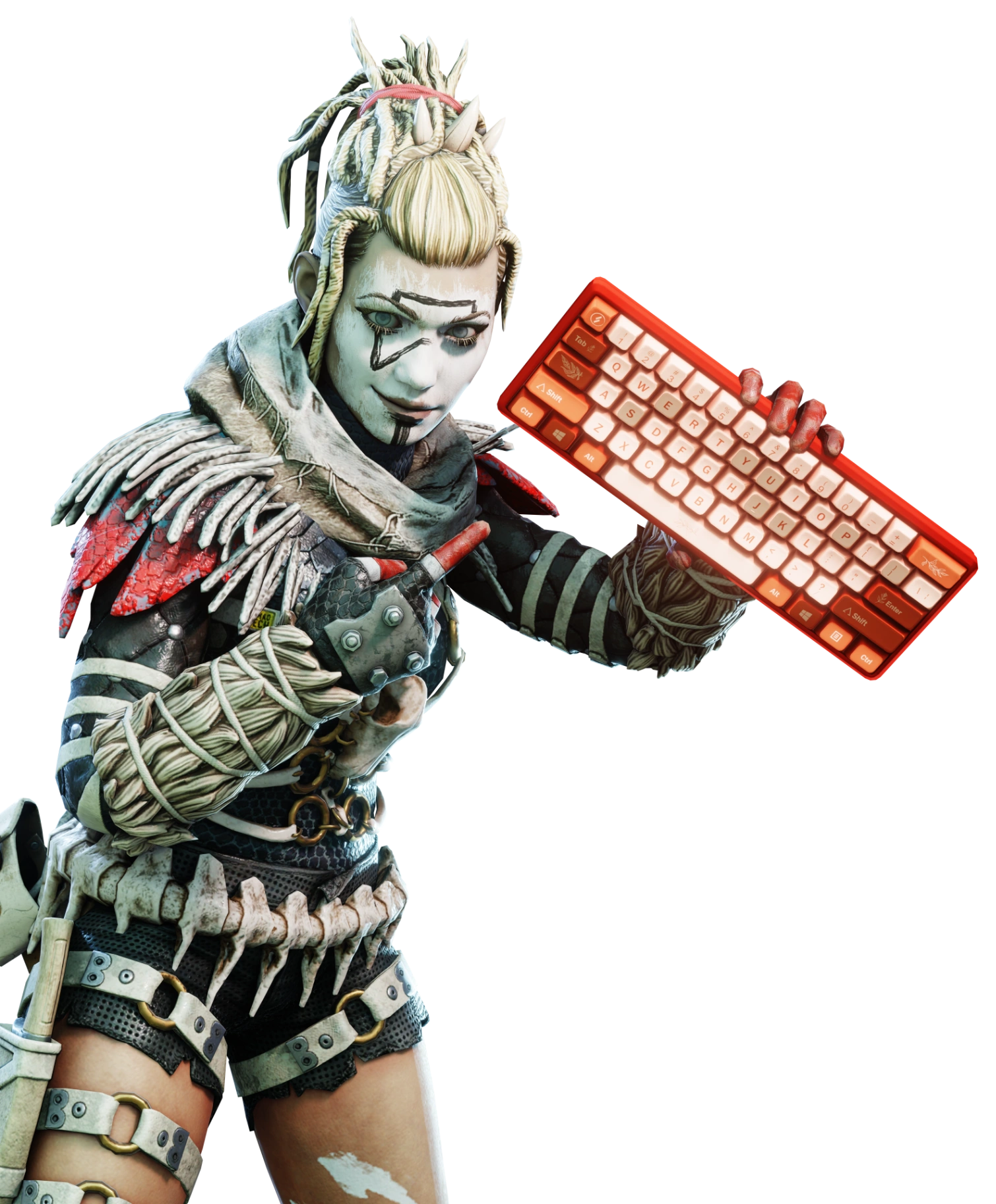 Wraith Night Terror Custom Apex Legends render