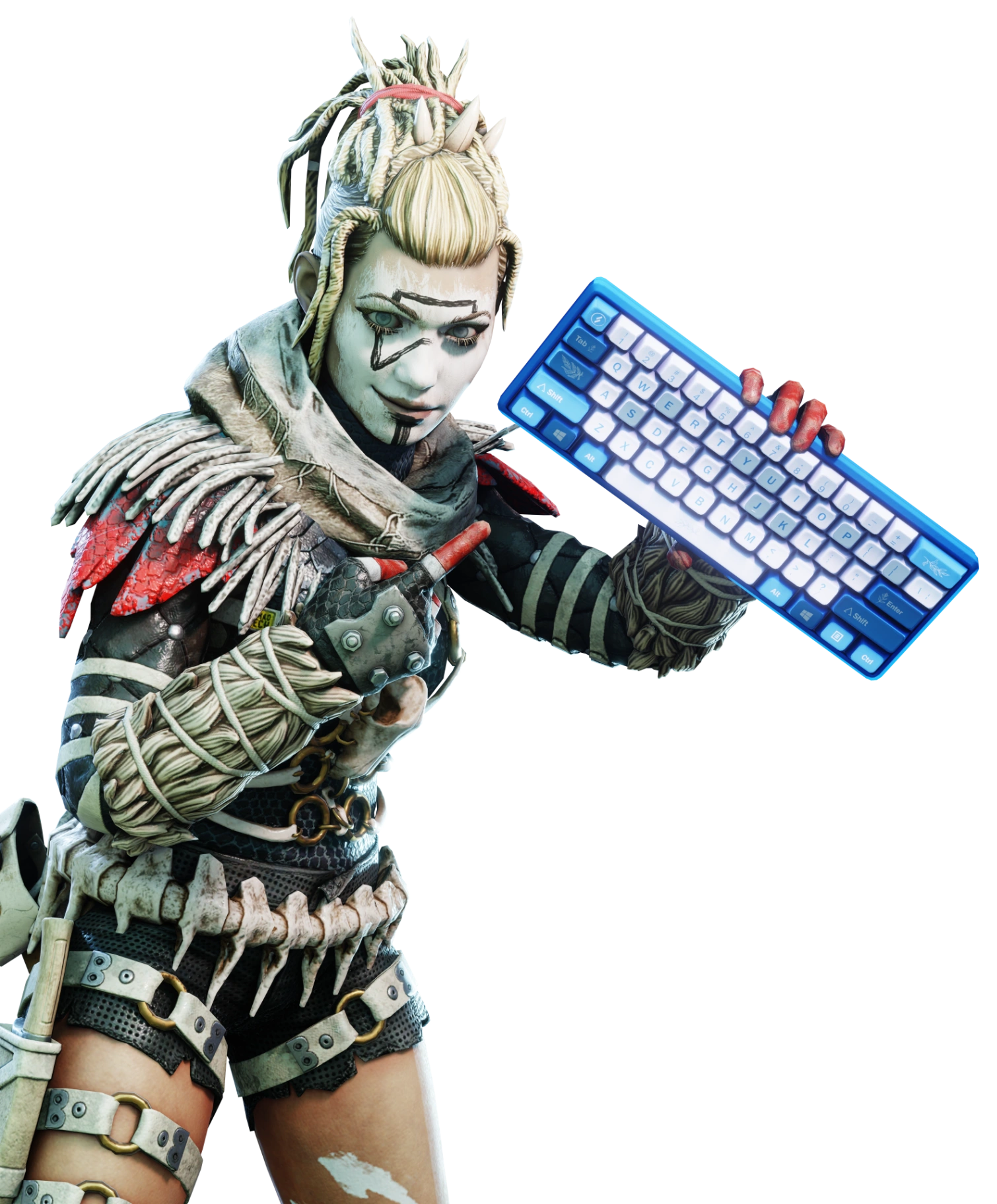 Wraith Night Terror Custom Apex Legends render