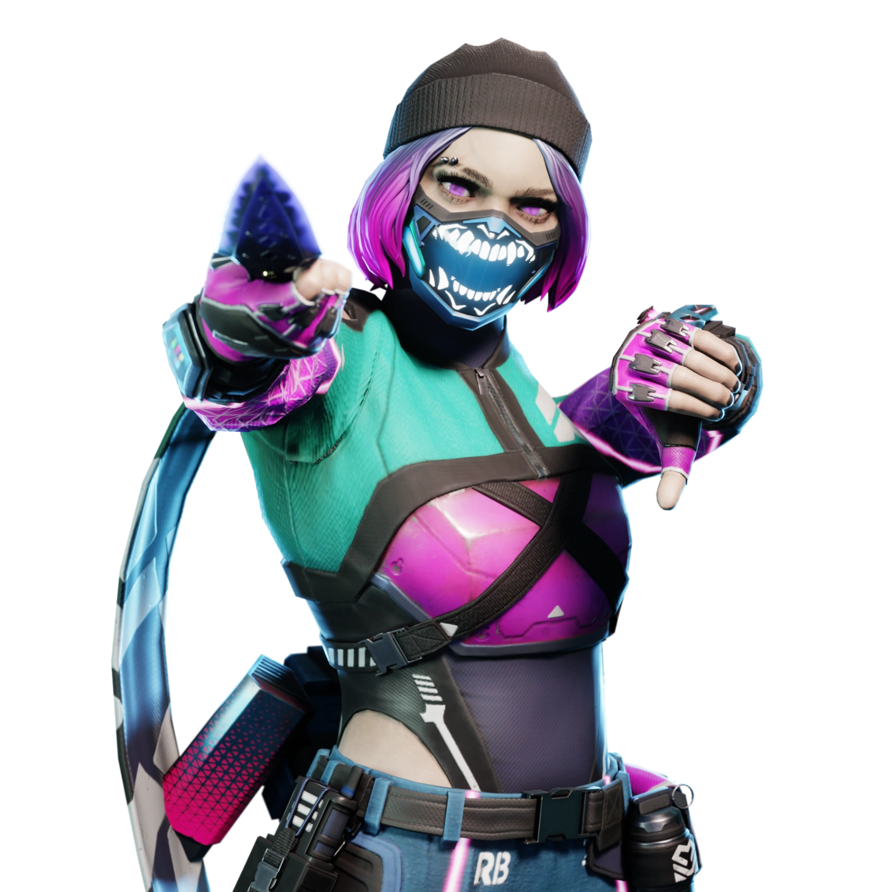 Wraith Punk Phaser Custom Apex Legends render