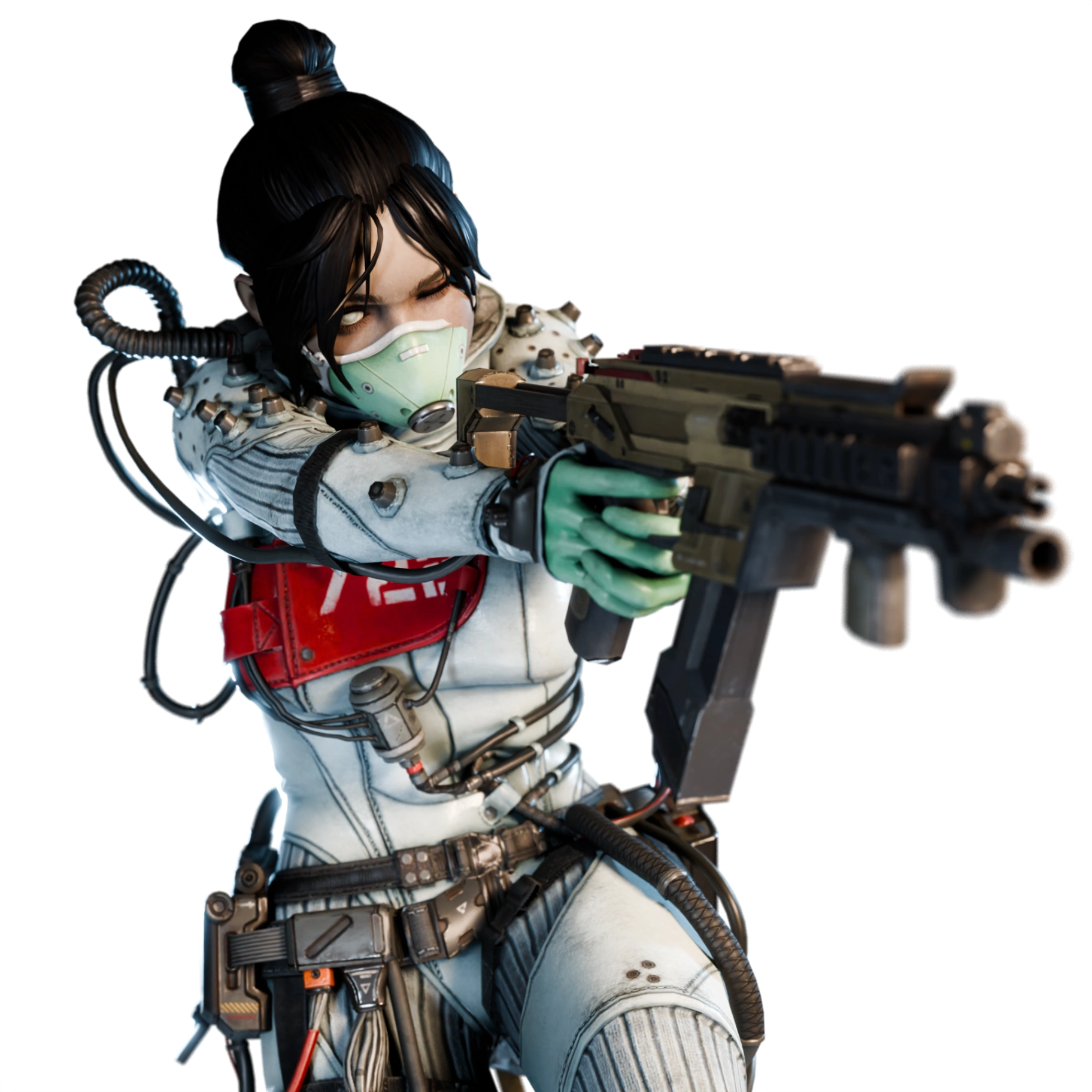 Wraith Quarantine 722 Strapped Apex Legends render